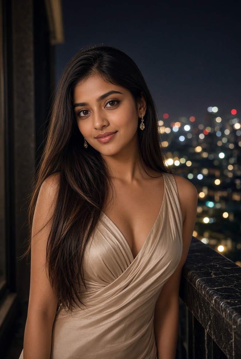 Zara - Night city vibes call girls Mohali in champagne gown