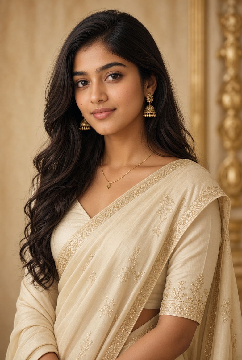 Pooja - Soft genuine Mohali call girls in cream saree