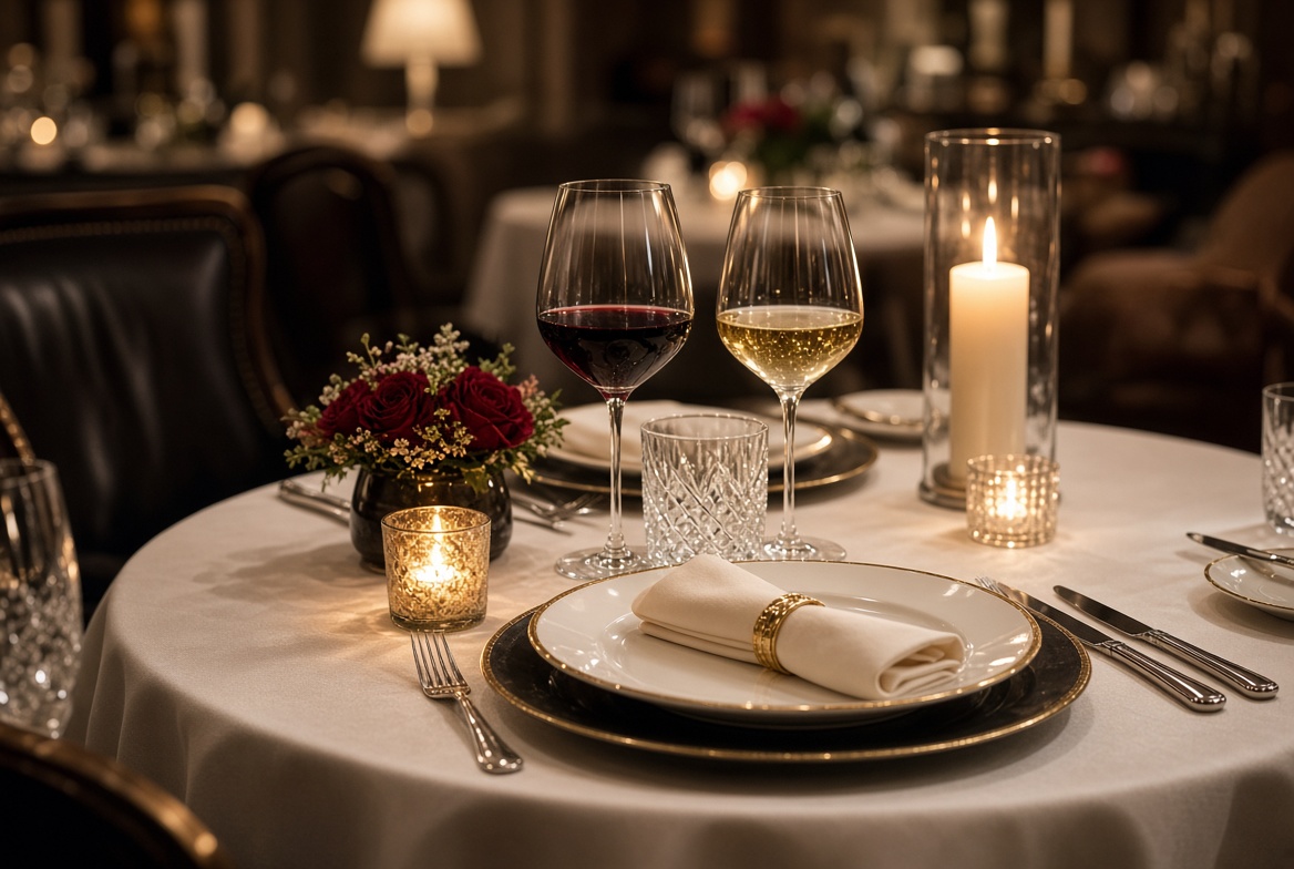 Elegant dinner date with high profile escorts Mohali in luxury restaurant
